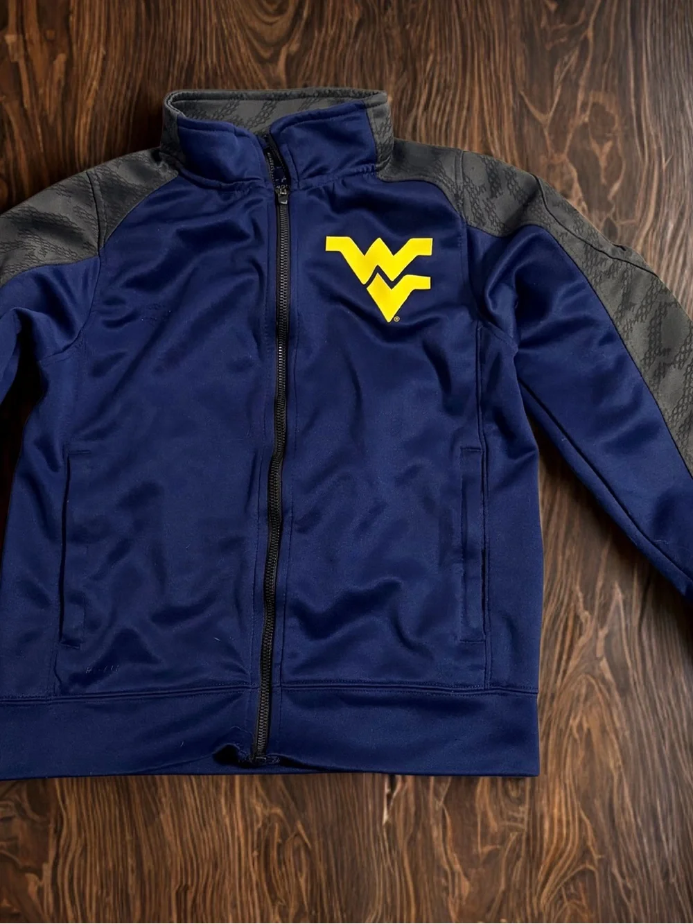 Nike Dri-Fit West Virginia Moutaineers Full Zip Jacket Youth Medium WVU